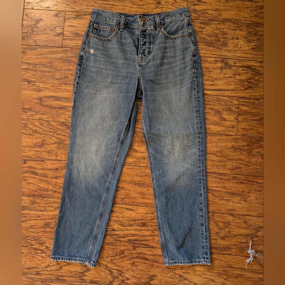 J. Crew Premium Edition High Rise Straight Leg Jeans‎